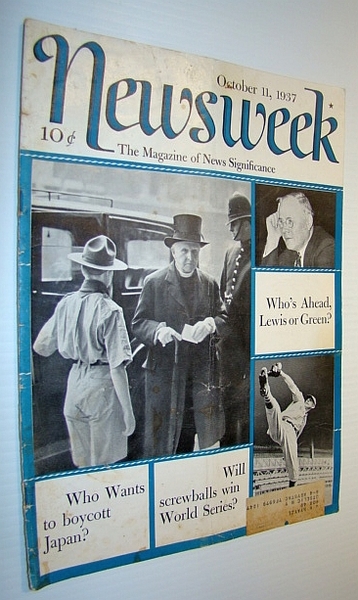 Newsweek Magazine, October 11, 1937