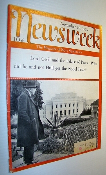 Newsweek Magazine, November 29, 1937