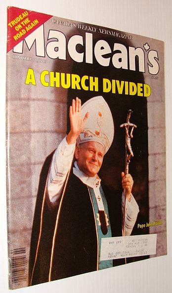 Maclean's Magazine, January 10, 1983 *The Catholic Church Divided - …