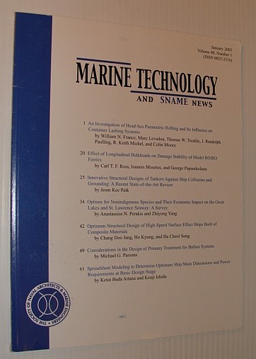 Marine Technology and SNAME News, January 2003