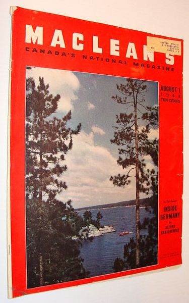 Maclean's Magazine, August 1, 1943 *INSIDE GERMANY*