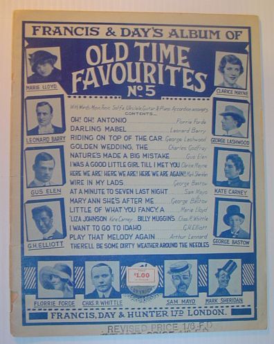 Francis & Day's Album of Old Time Favourites No. (Number) …