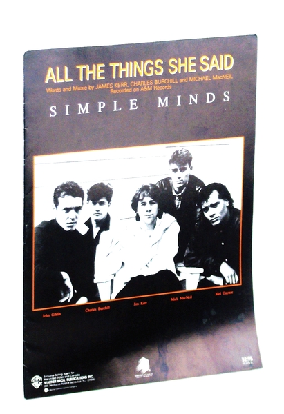 All the Things She Said: Sheet Music for Voice and …