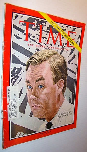 Time Magazine, July 28, 1967 - Patrick Moynihan Cover Illustration