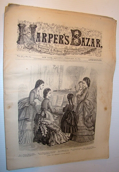 Harper's Bazar (Bazaar), February 25, 1871 - A Repository of …
