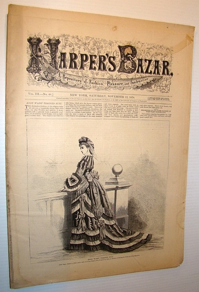 Harper's Bazar (Bazaar), November 12, 1870 - A Repository of …