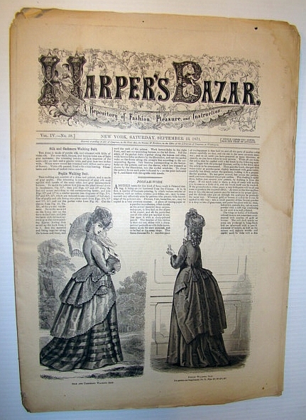 Harper's Bazar (Bazaar) Magazine, August 12, 1871 - A Repository …