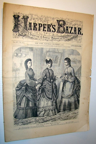 Harper's Bazar (Bazaar) Magazine, December 2, 1871 - A Repository …