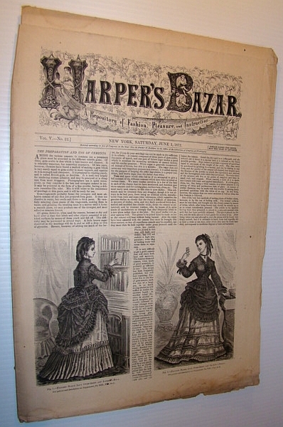 Harper's Bazar (Bazaar) Magazine, June 1, 1872 - A Repository …