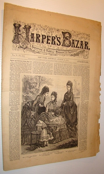 Harper's Bazar (Bazaar) Magazine, August 17, 1872 - A Repository …