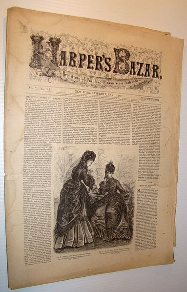 Harper's Bazar (Bazaar) Magazine, May 11, 1872 - A Repository …
