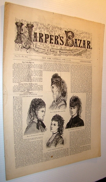 Harper's Bazar (Bazaar) Magazine, April 20, 1872 - A Repository …
