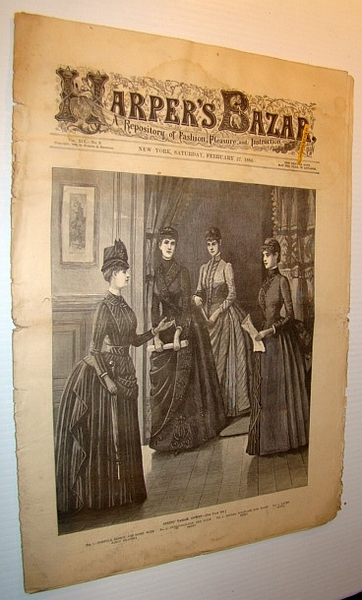 Harper's Bazar (Bazaar) Magazine, February 27, 1886 - A Repository …
