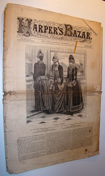 Harper's Bazar (Bazaar) Magazine, December 11, 1886 - A Repository …