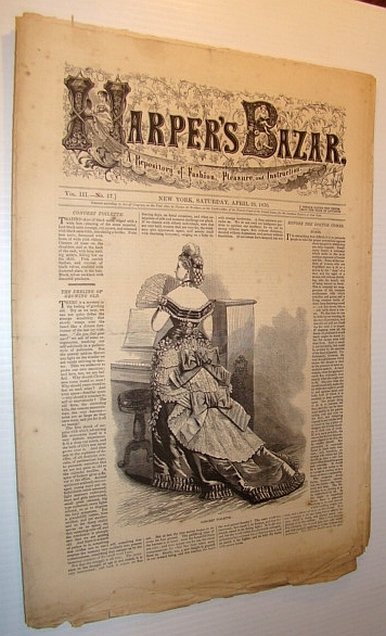 Harper's Bazar (Bazaar) Magazine, April 23, 1870 - A Repository …