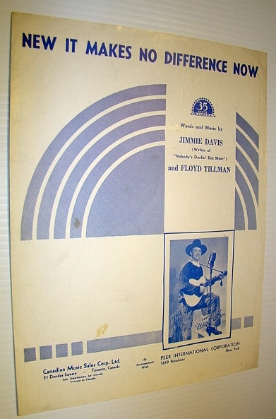 New It Makes No Difference Now - Sheet Music for …