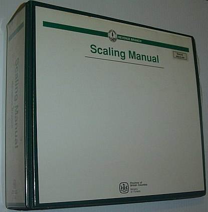 (Log) Scaling Manual - Province of British Columbia