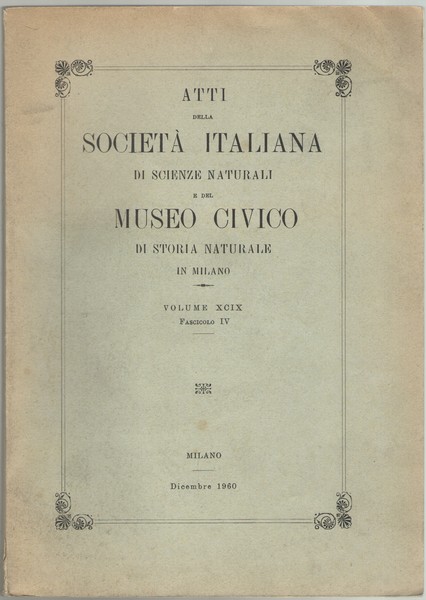 Atti della Società Italiana di Scienze Naturali e del Museo …