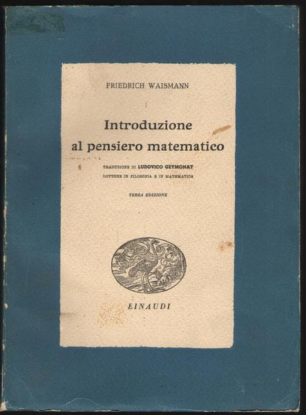 Introduzione al pensiero matematico.