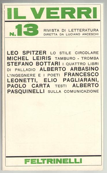 IL VERRI Rivista di Letteratura N.13 1964.