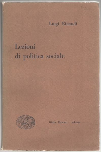 Lezioni di politica sociale.