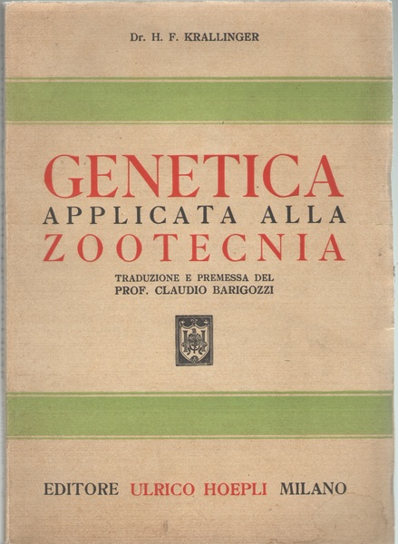 Genetica applicata alla zootecnia.