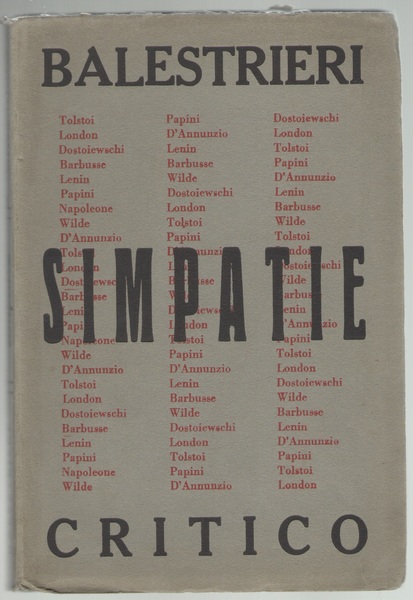 Simpatie. Impressioni critiche.