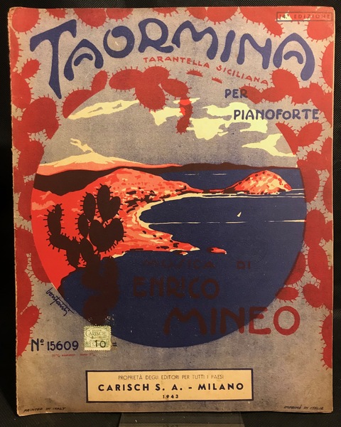 Taormina Tarantella Siciliana per pianoforte.