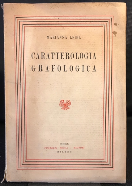 Caratterologia grafologica.
