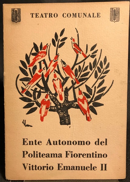 TEATRO COMUNALE REGIO POLITEAMA FIORENTINO VITTORIO EMANUELE II. Domenica 14 …