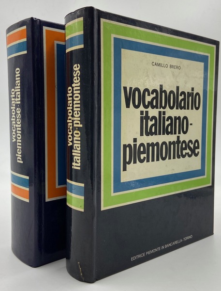 Vocabolario italiano-piemontese. Vocabolario piemontese-italiano.