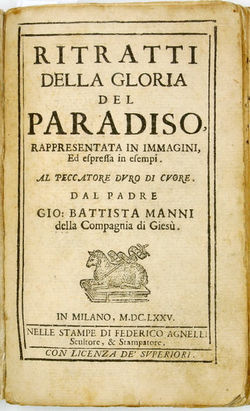 RITRATTI DELLA GLORIA DEL PARADISO, RAPPRESENTATA IN IMMAGINI, Ed espressa …
