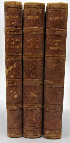ÉLÉGIES DE TIBULLE. PAR MIRABEAU. avec quatorze figures. TOME PREMIER. …