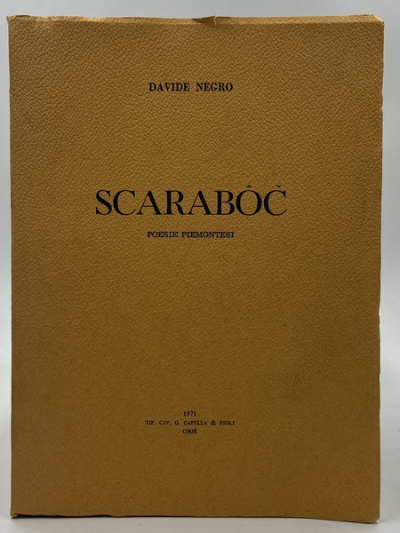 Scarabôč. Poesie piemontesi.