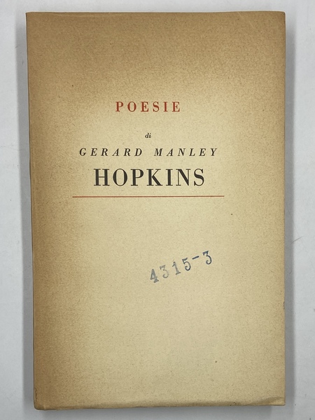 Poesie di Gerard Manley Hopkins con testo a fronte. Seconda …