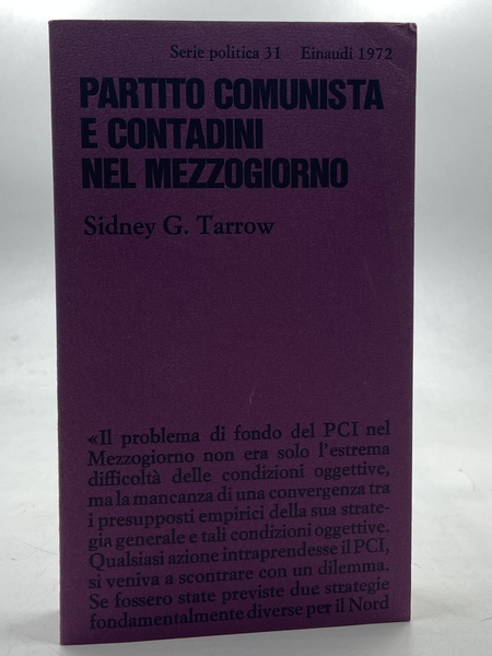 Partito Comunista e contadini nel mezzogiorno.