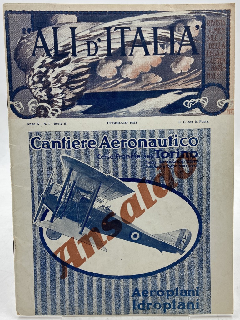 ALI D'ITALIA. Rivista della Lega Aerea Nazionale. Anno X n. …