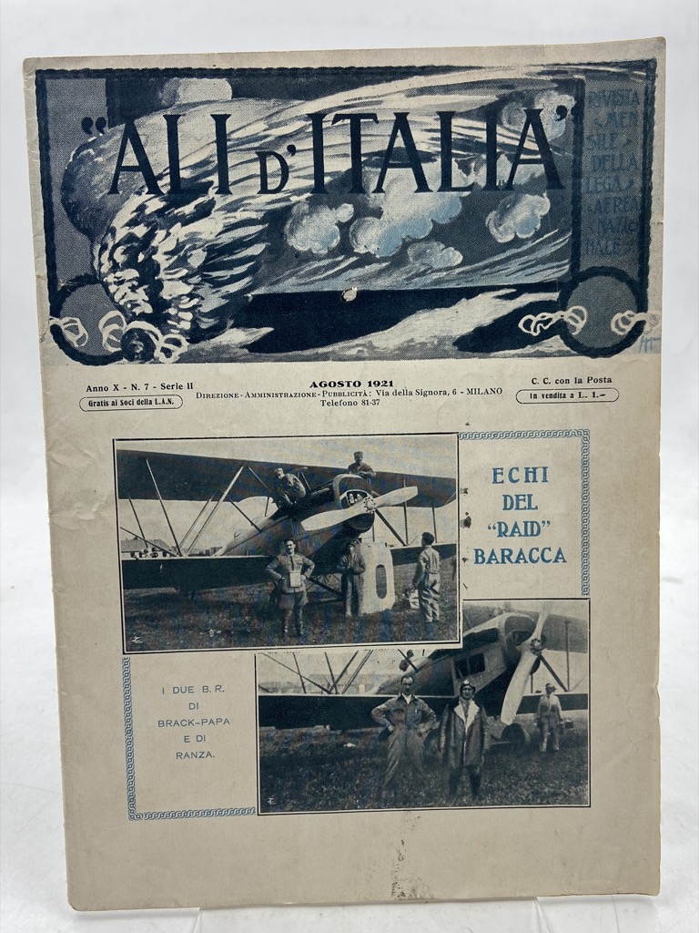 ALI D'ITALIA. Rivista della Lega Aerea Nazionale. Anno X N. …