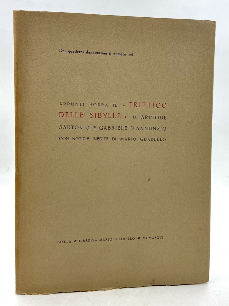 APPUNTI SOPRA IL «TRITTICO DELLE SYBILLE» DI ARISTIDE SARTOrIO E …