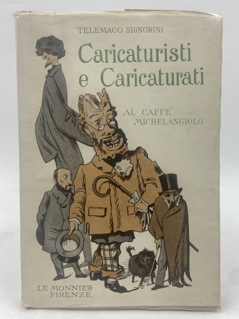 Caricaturisti e Caricaturati al Caffè Michelangiolo.