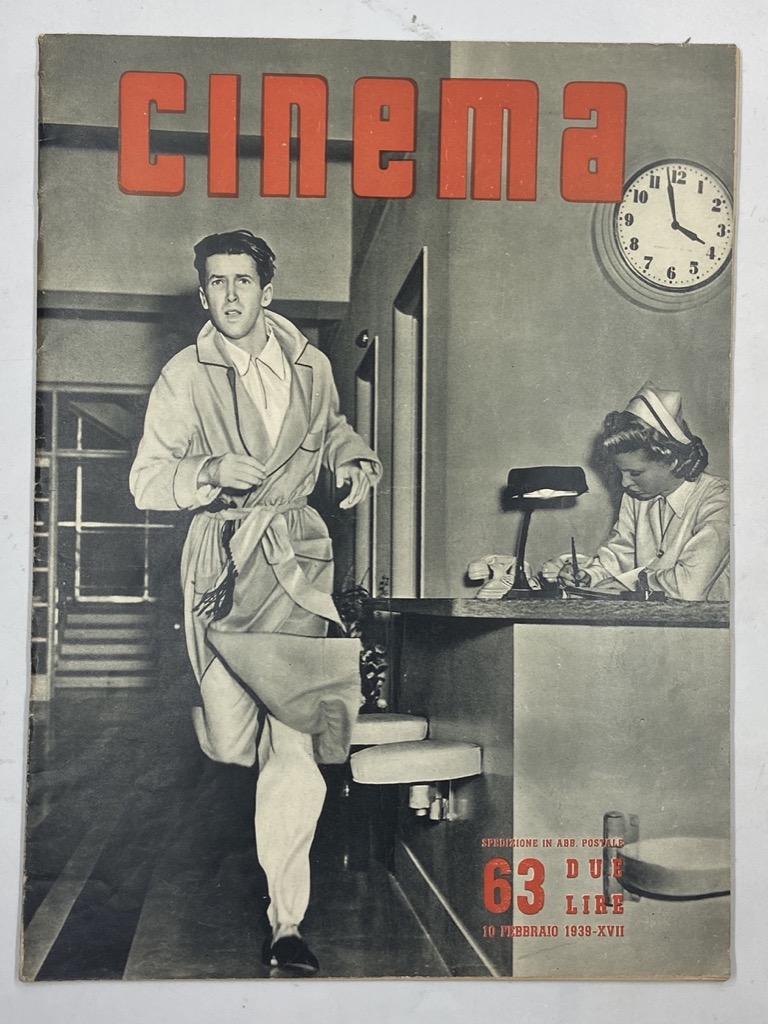 CINEMA quindicinale di divulgazione cinematografica. Fascicolo 63 10 febbraio 1939.