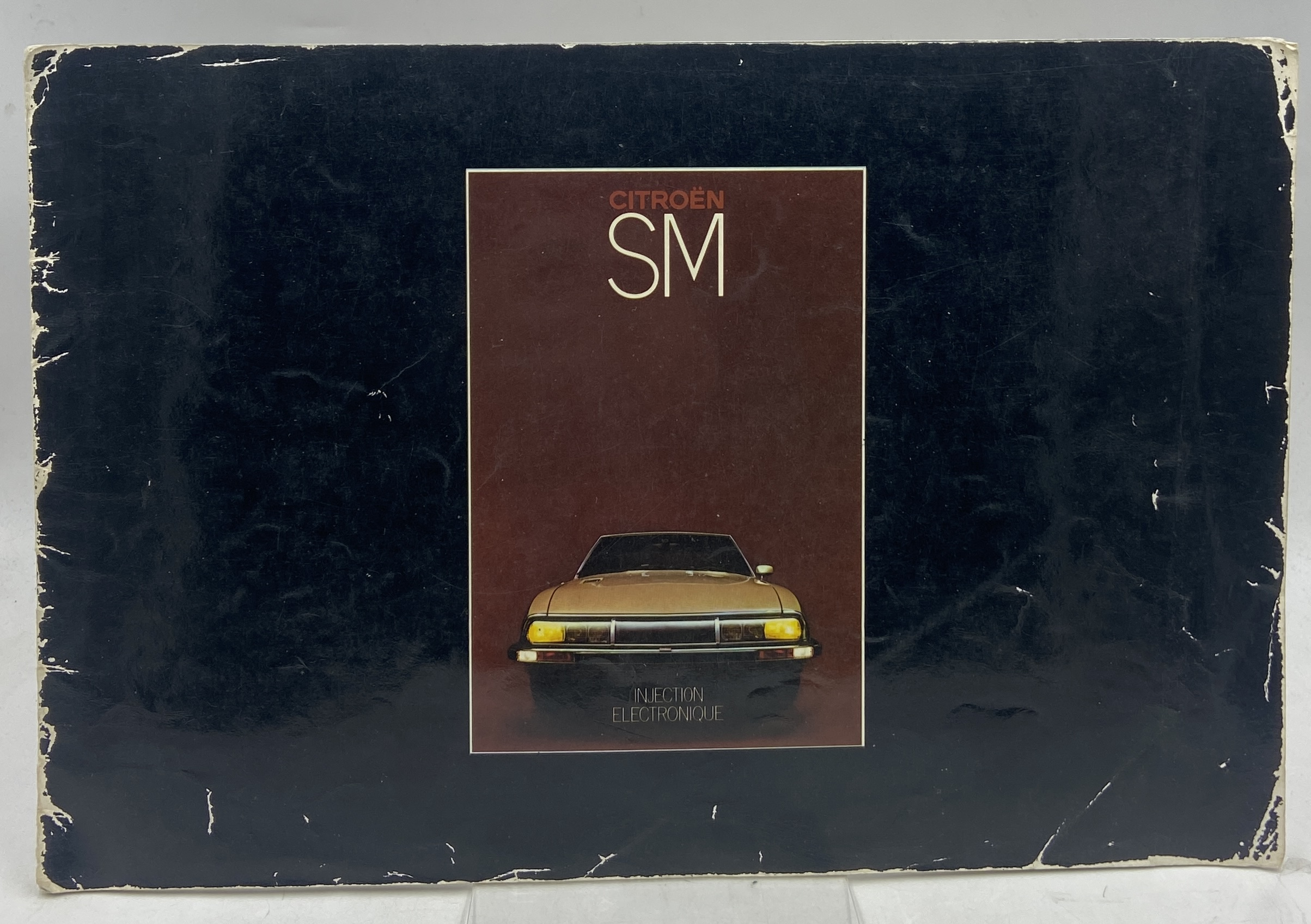 CITROEN SM INJECTION ELECTRONIQUE. (Brochure pubblicitaria Citroën SM con fotografie …