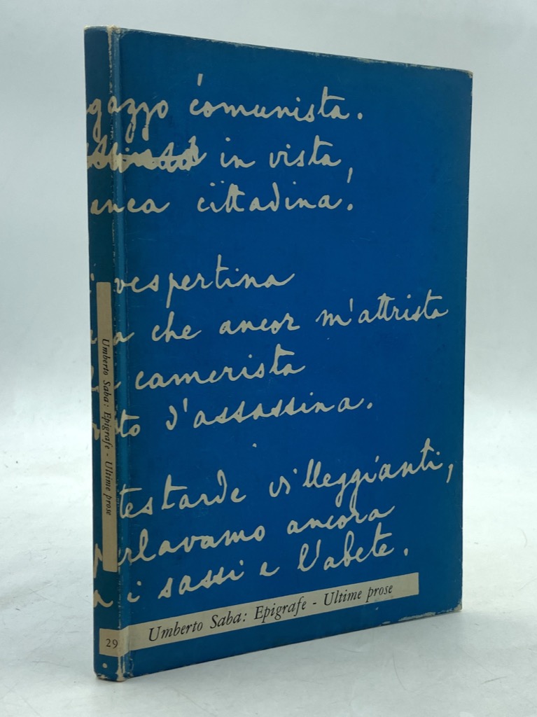 Epigrafie. Ultime prose. Con due disegni di Renato Guttuso e …