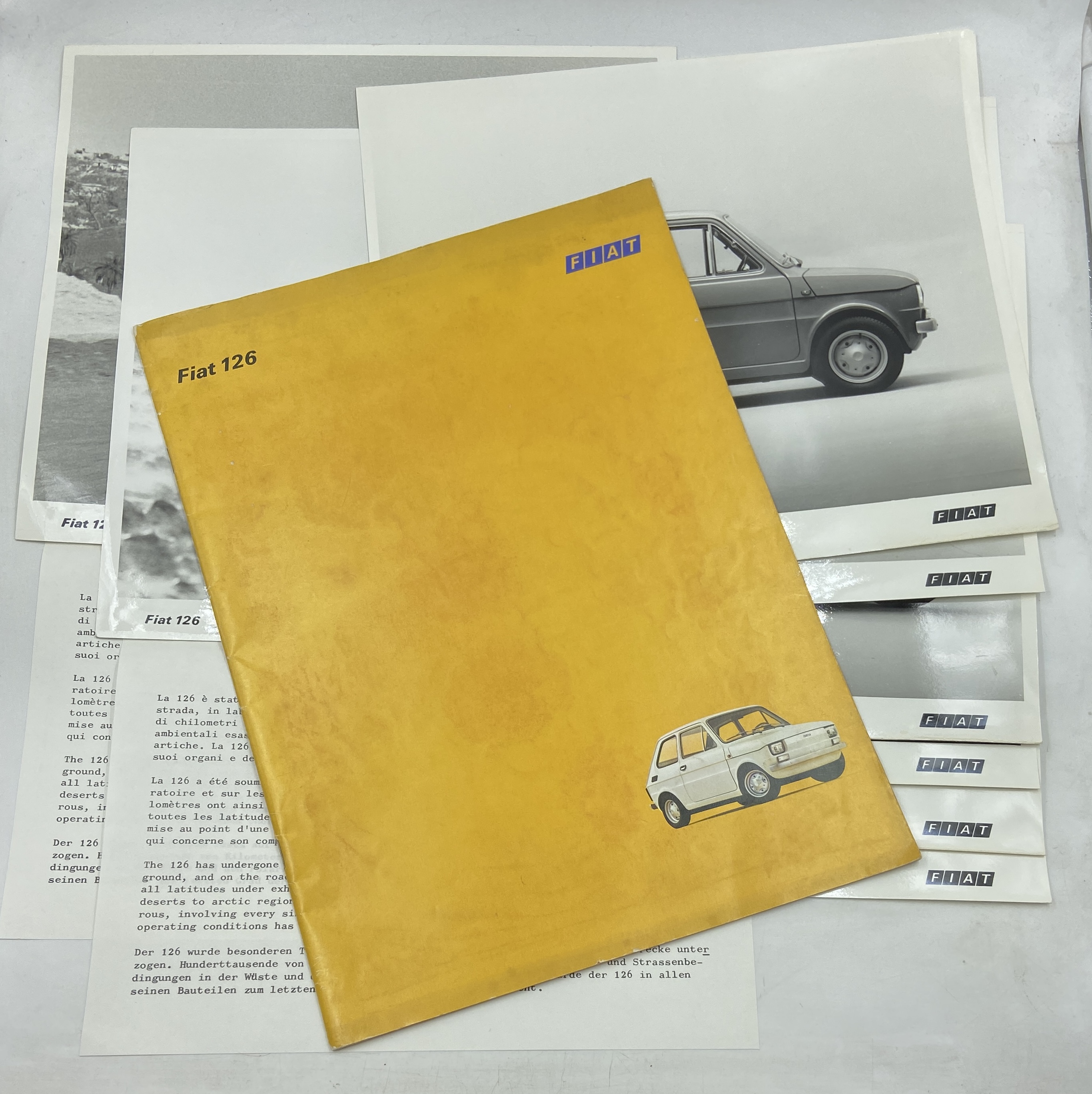 FIAT 126. (Fiat pubblicità stampato N. 3617)