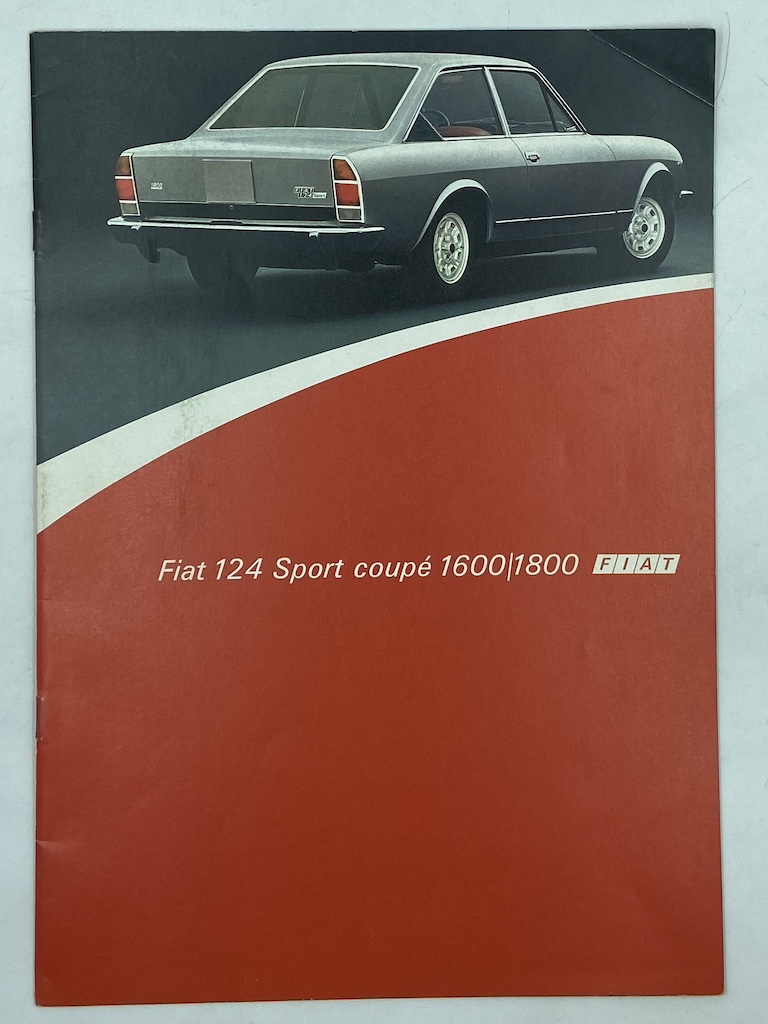 FIAT124 Sport Coupé 1600/1800. [Fiat Pubblicità - Stampato 3593]