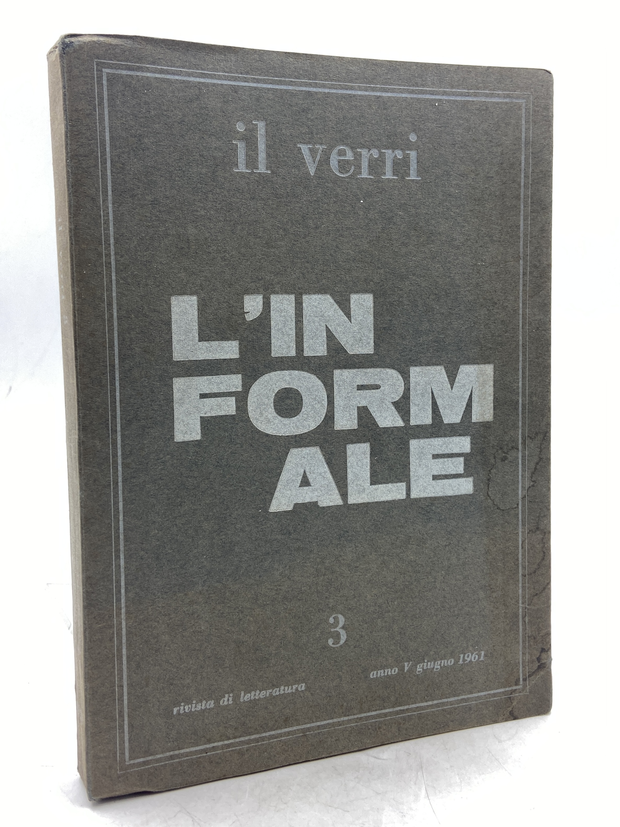 IL VERRI rivista di letteratura n. 3 anno V giugno …