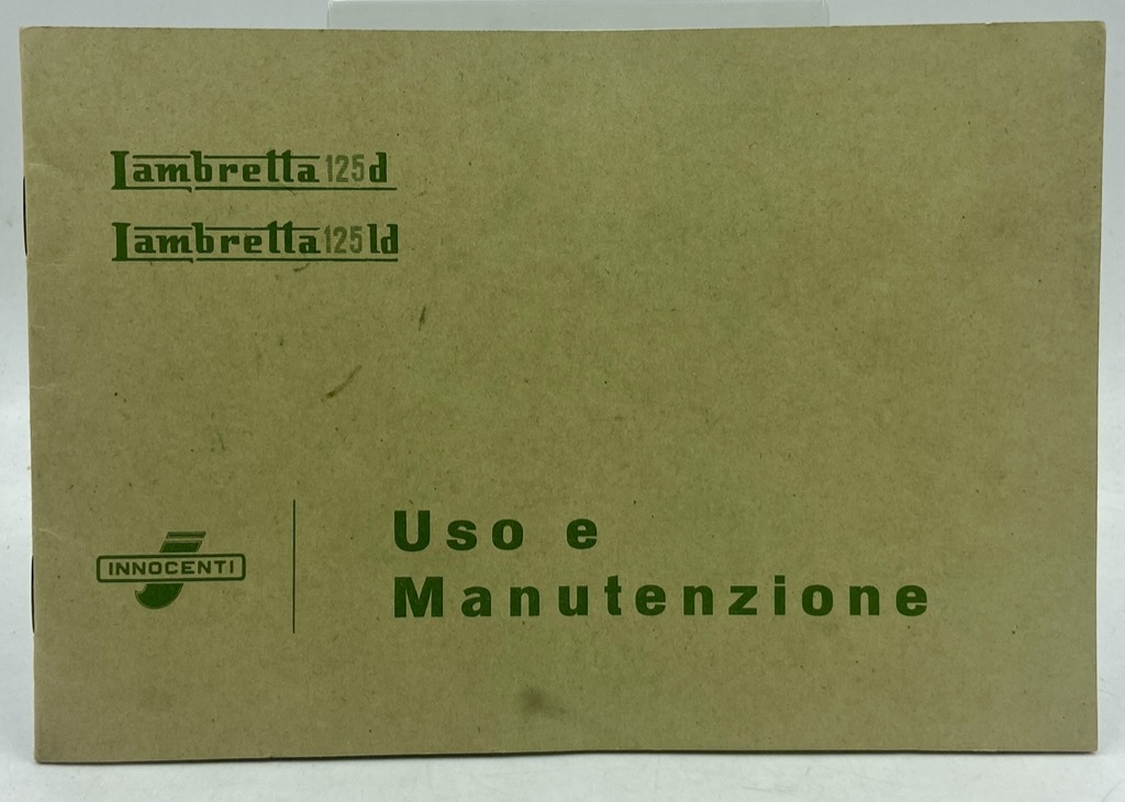 INNOCENTI. LAMBRETTA 125 D. LAMBETTA 125 LD. USO E MANUTENZIONE.