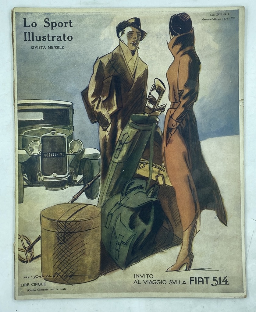 LO SPORT ILLUSTRATO RIVISTA MENSILE. ANNO XVIII - N. 1. …