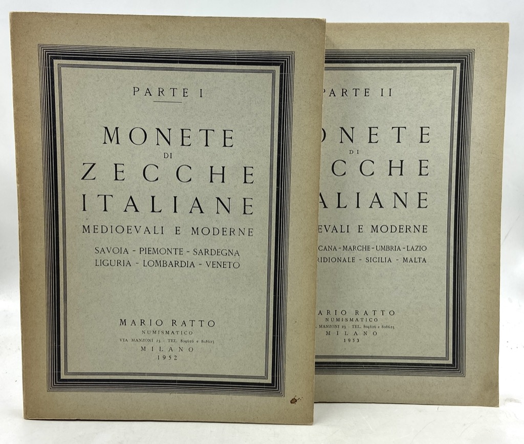Mario Ratto Numismatico. PARTE I. MONETE DI ZECCHE ITALIANE MEDIOEVALI …