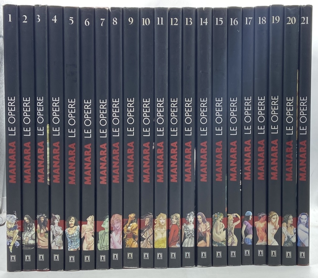 MILO MANARA. LE OPERE. VOLUMI 1-21 (Collezione Completa).